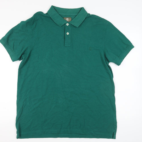Timberland Men's Green Polo XL Regular Fit