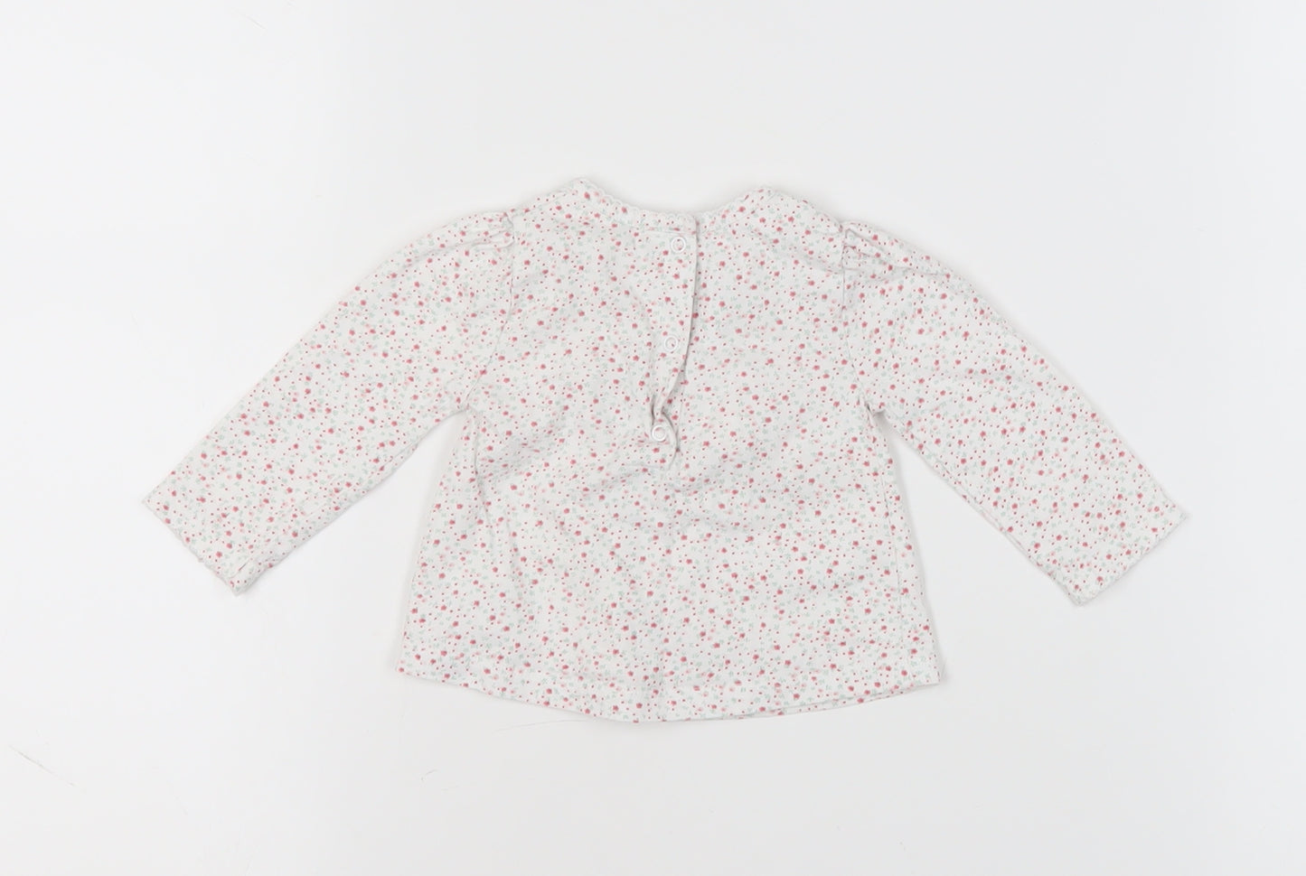 The Little White Company Unisex Baby Floral Blouse 0-3M