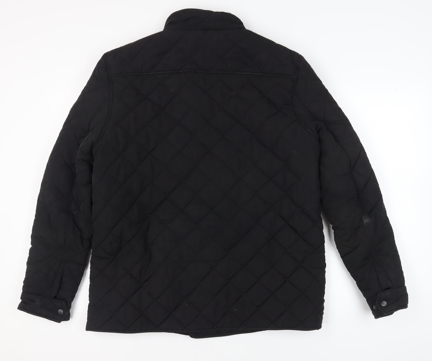 Firetrap Men's Black XL Quilted Jacket, Casual Style