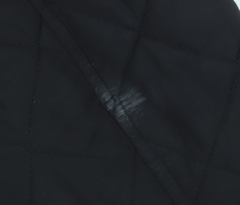 Firetrap Men's Black XL Quilted Jacket, Casual Style