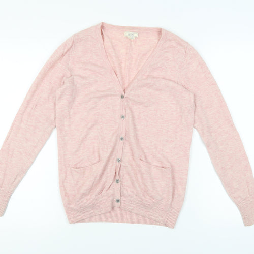 Fat Face Women's Pink Cardigan Size 10 Wool Blend