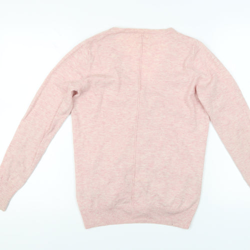 Fat Face Women's Pink Cardigan Size 10 Wool Blend