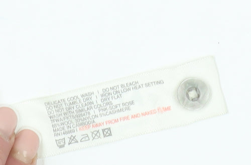 Fat Face Women's Pink Cardigan Size 10 Wool Blend