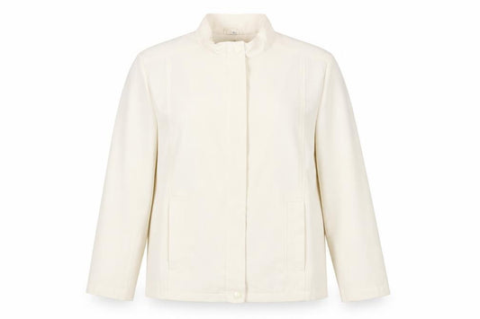 Front view of Klass Collection Women's Ivory Jacket, size 14