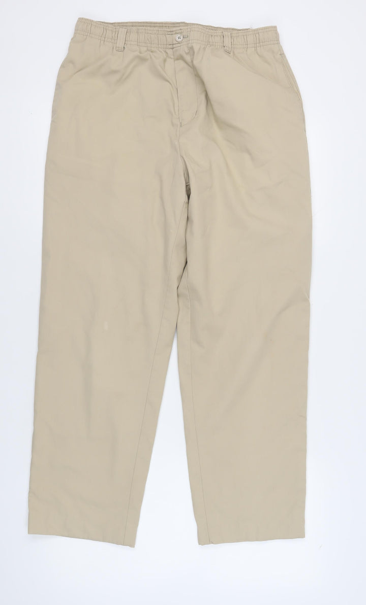 Cotton Traders Men's Beige Chino Trousers L