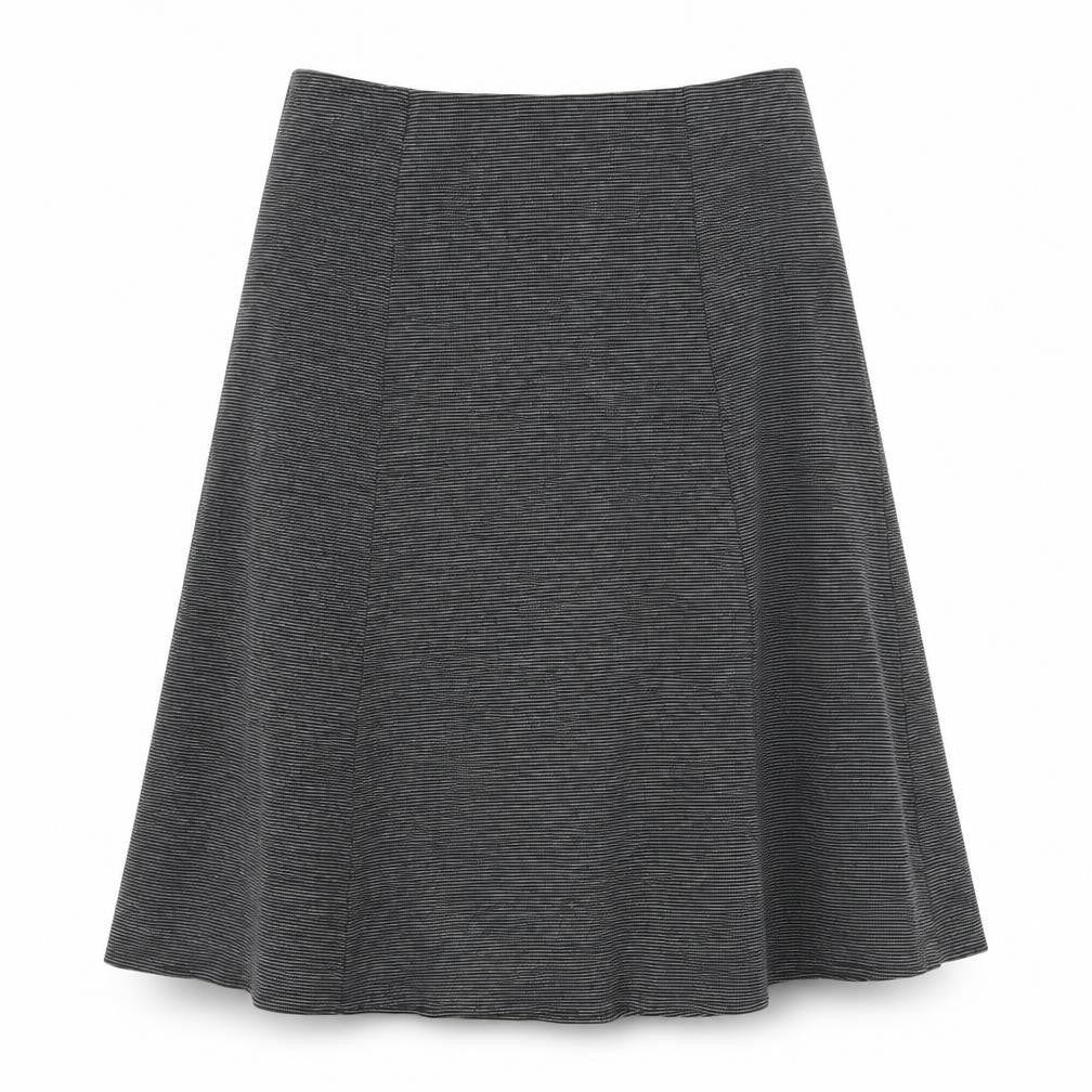 Front view of Marks & Spencer Women's Grey A-Line Long Skirt, size 12
