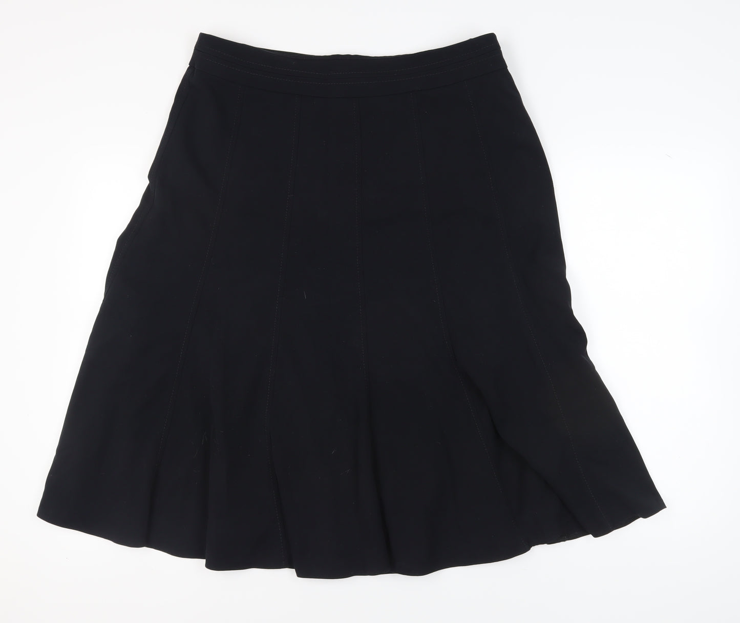 Marks and Spencer Women's Black Flare Skirt - UK 16