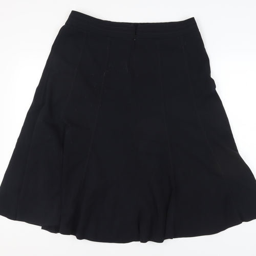 Marks and Spencer Women's Black Flare Skirt - UK 16
