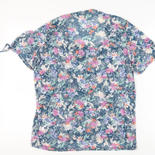 Cotton Traders Women's Multicoloured Floral Blouse