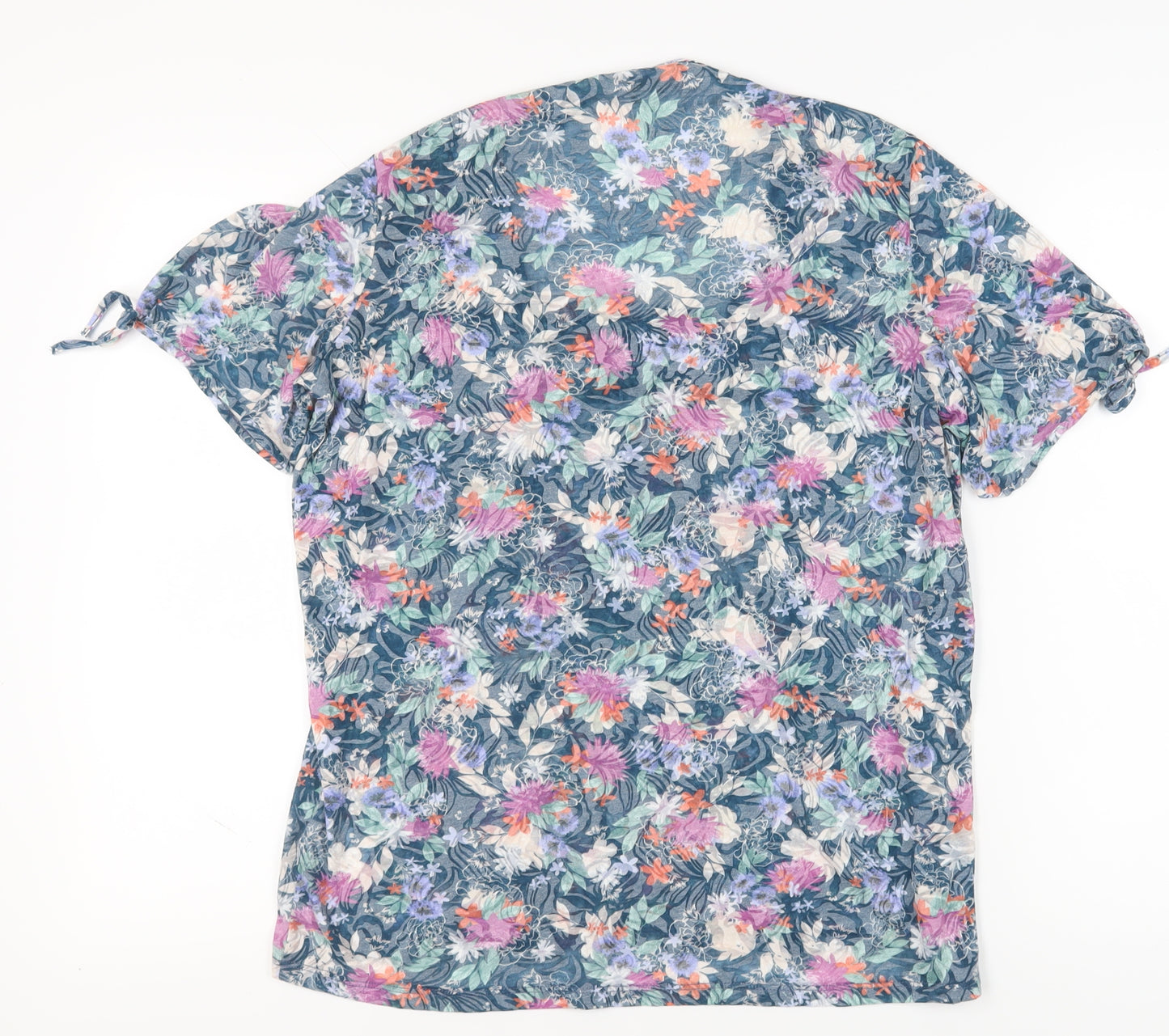 Cotton Traders Women's Multicoloured Floral Blouse