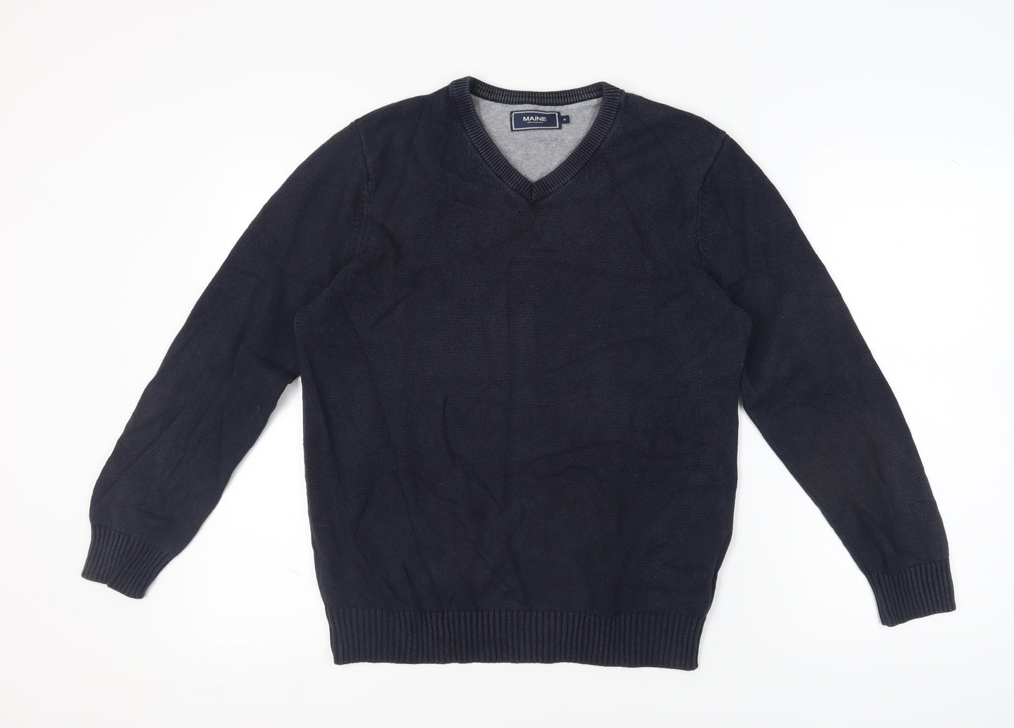 Maine New England Men's Black Medium Pullover Jumper