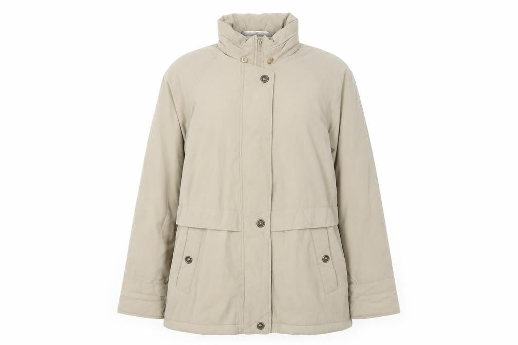 Front view of Marks & Spencer Women's Beige Jacket UK 14