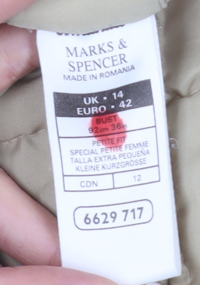 Marks and Spencer Women's Beige Jacket UK 14
