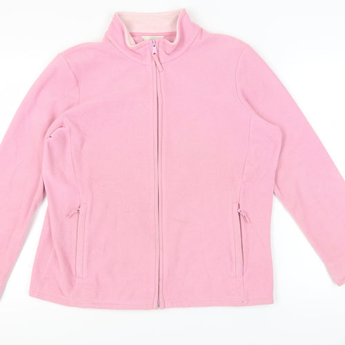Marks and Spencer Women's Pink Fleece Jacket Size 16