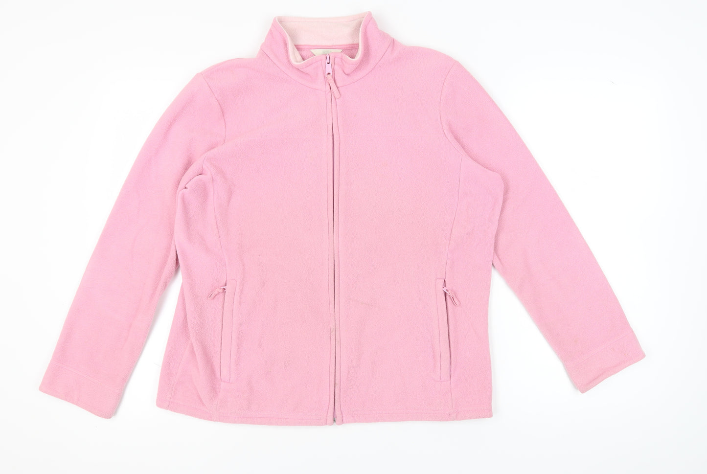 Marks and Spencer Women's Pink Fleece Jacket Size 16
