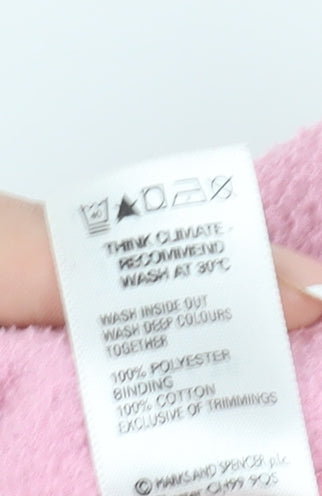 Marks and Spencer Women's Pink Fleece Jacket Size 16