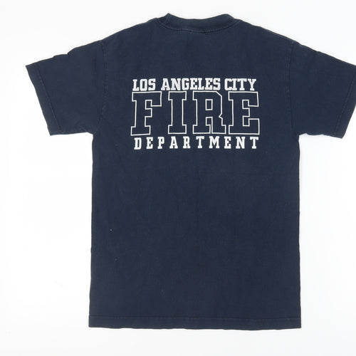 Alstyle Men's Blue Crew Neck T-Shirt Size S