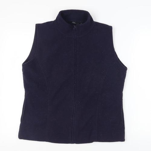 Isle Women's Blue Sleeveless Waistcoat - Size L