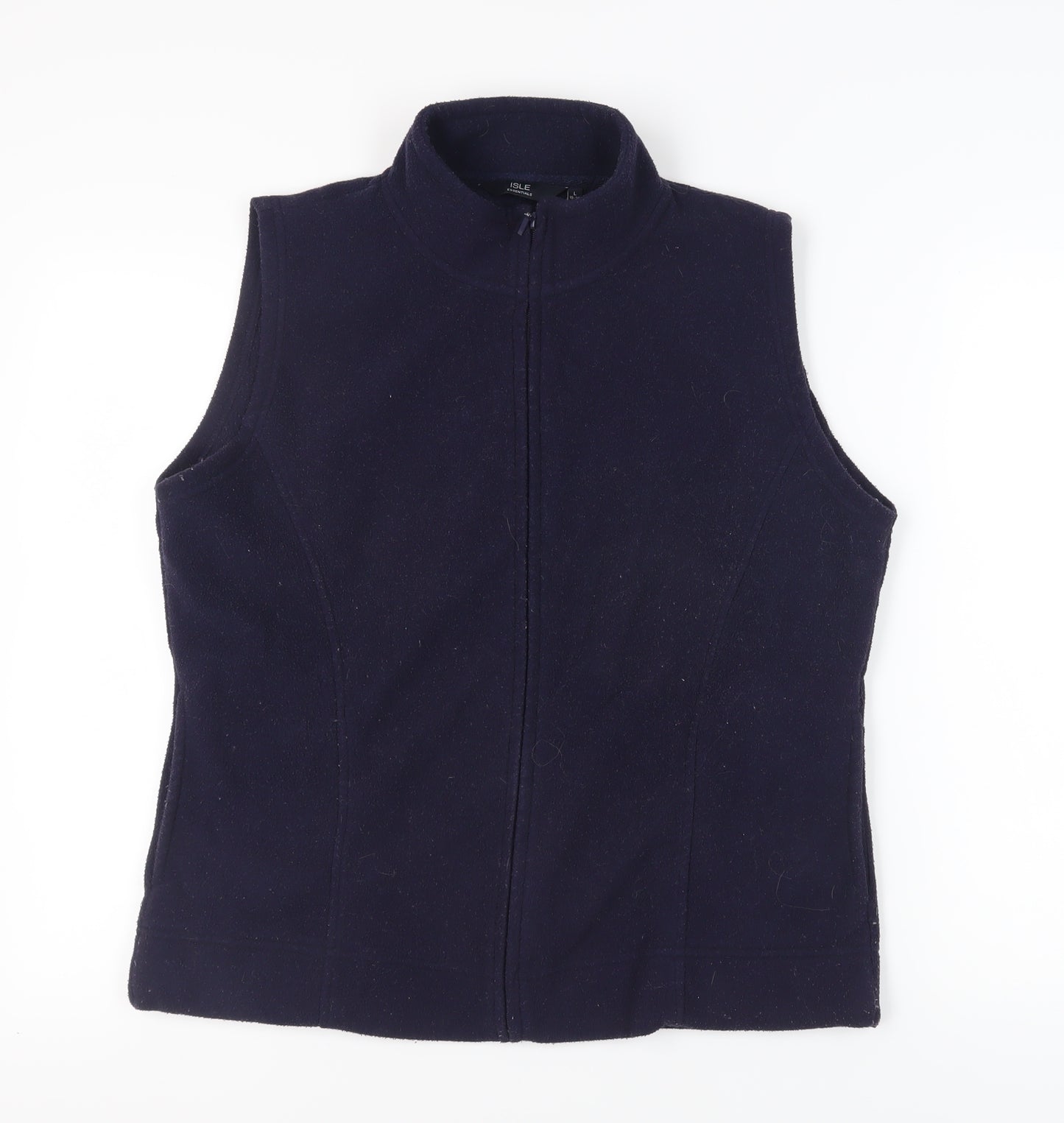 Isle Women's Blue Sleeveless Waistcoat - Size L