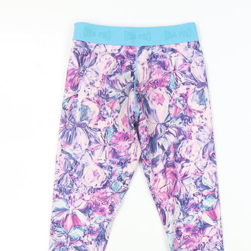 USA Pro Girls Multicoloured Floral Leggings 9-10 Years