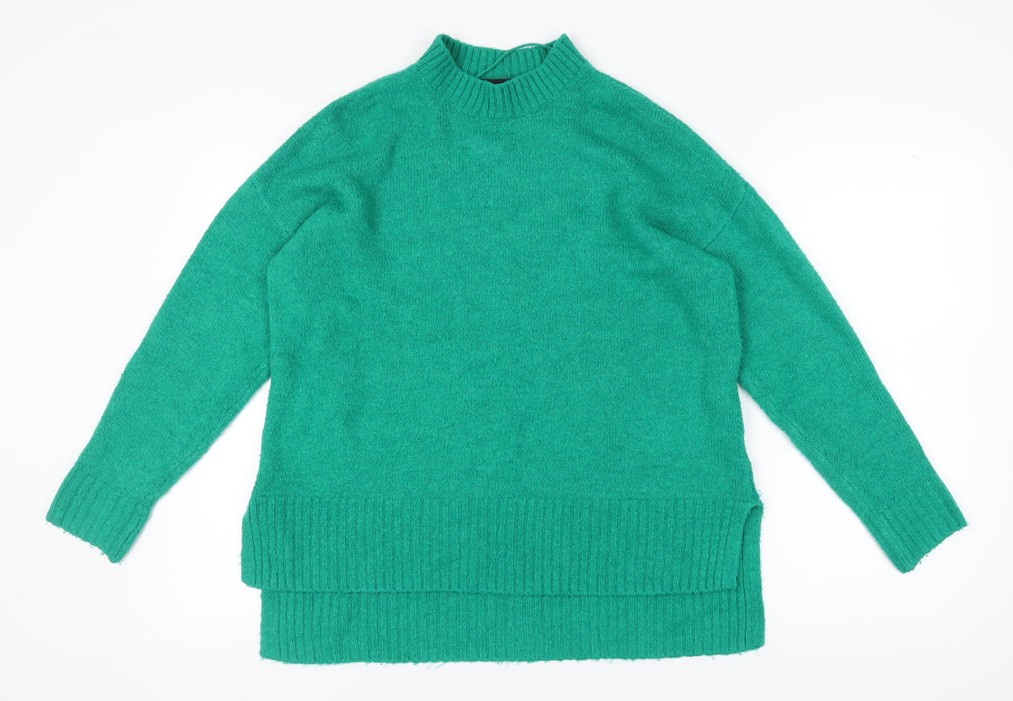 Vero Moda Women's Green Pullover Jumper M, Mock Neck, Casual