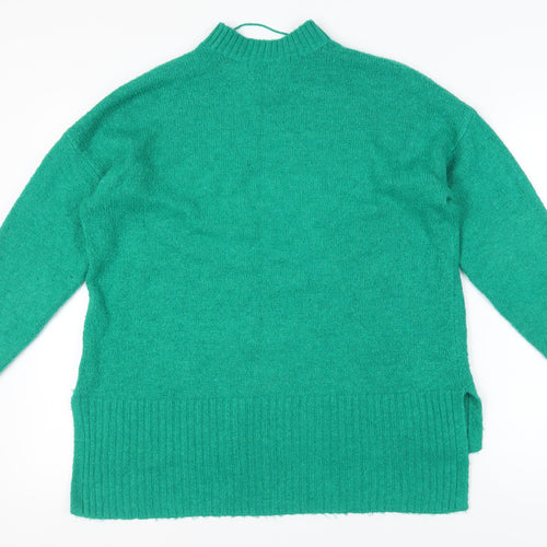 Vero Moda Women's Green Pullover Jumper M, Mock Neck, Casual