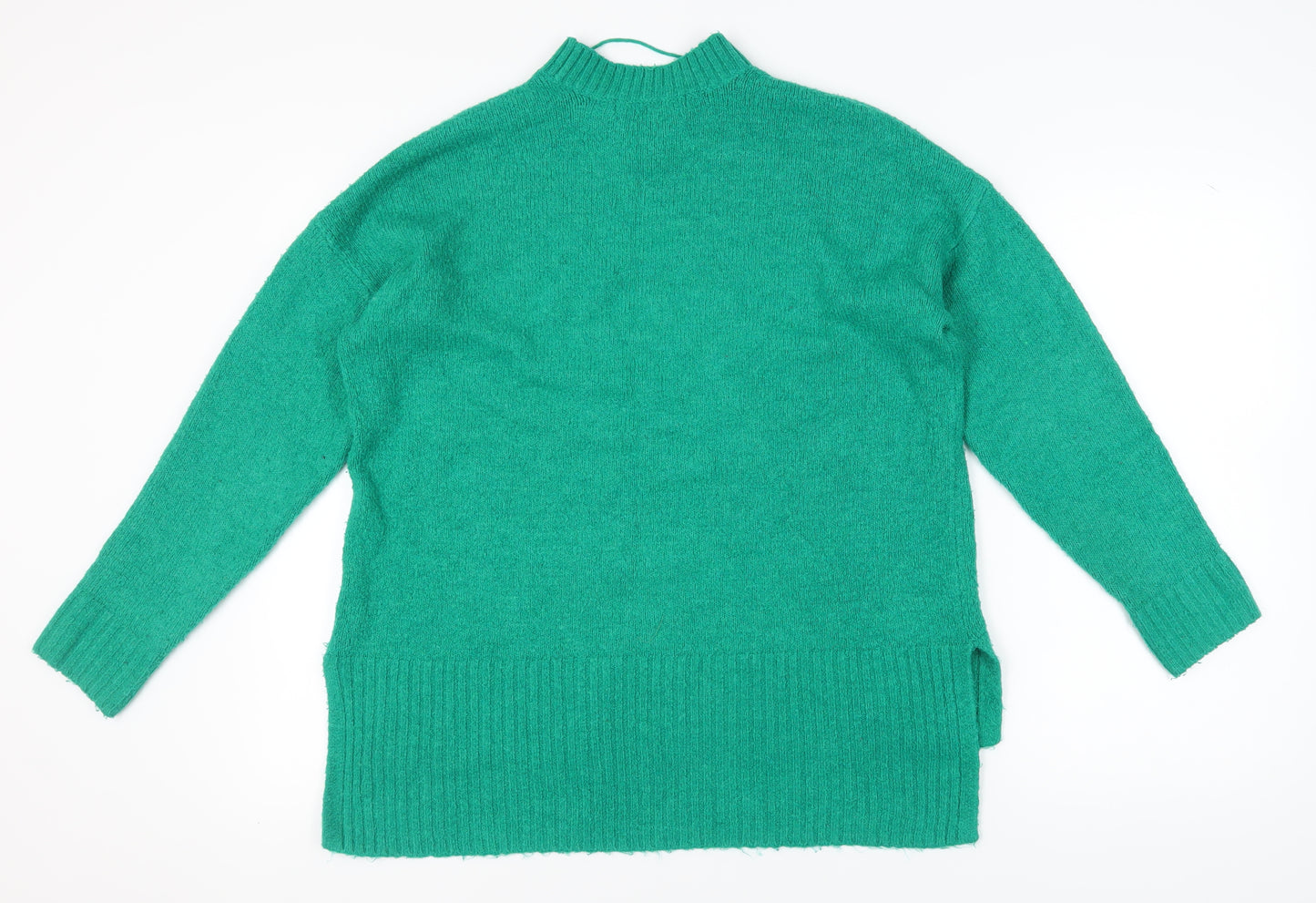 Vero Moda Women's Green Pullover Jumper M, Mock Neck, Casual