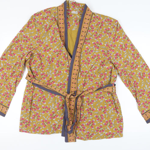 Damart Women's Multicoloured Kimono Blouse - Size L
