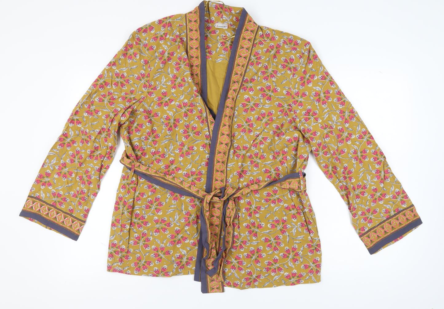 Damart Women's Multicoloured Kimono Blouse - Size L