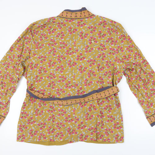 Damart Women's Multicoloured Kimono Blouse - Size L