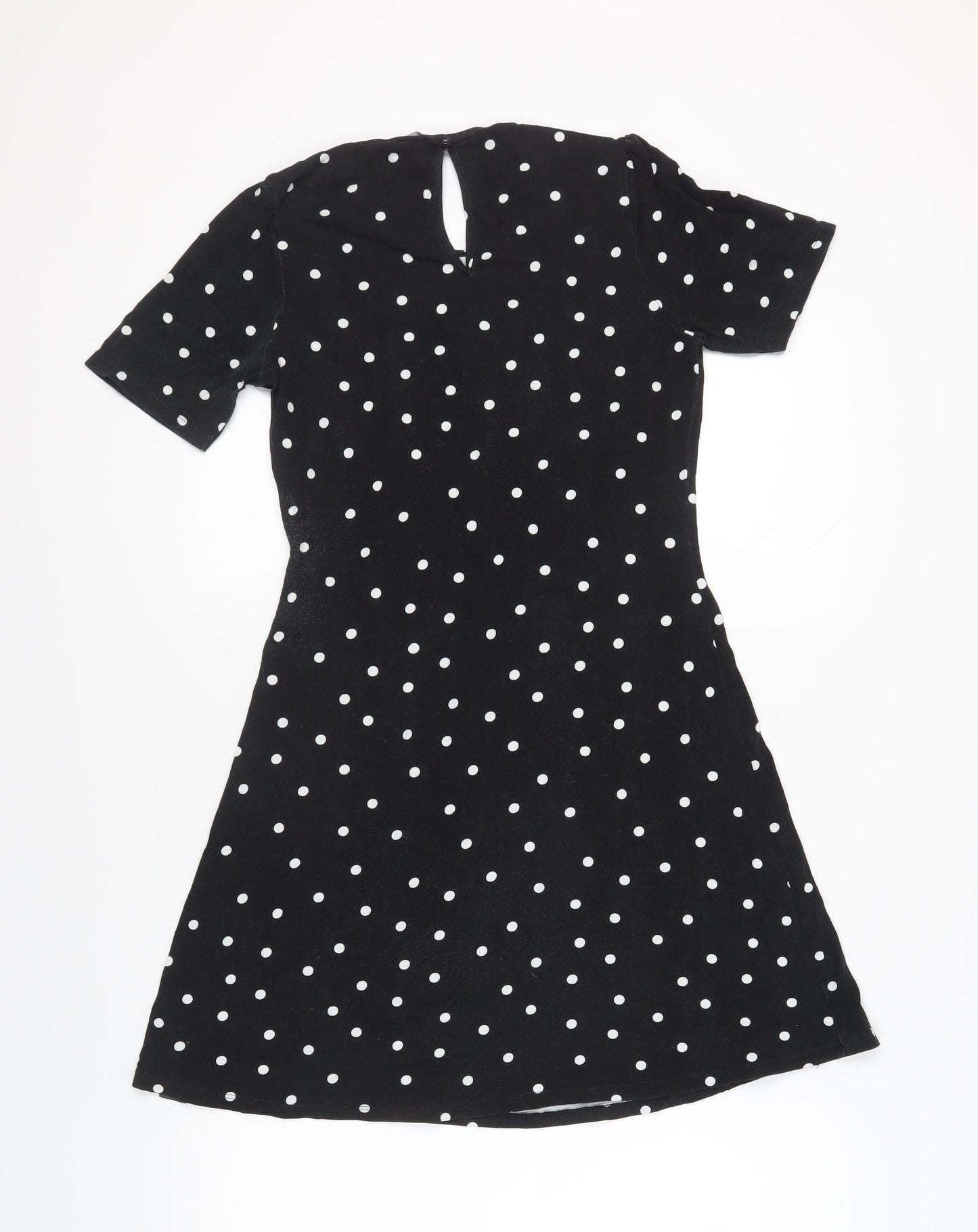 ASOS DESIGN Women's Black Polka Dot Dress Size 12