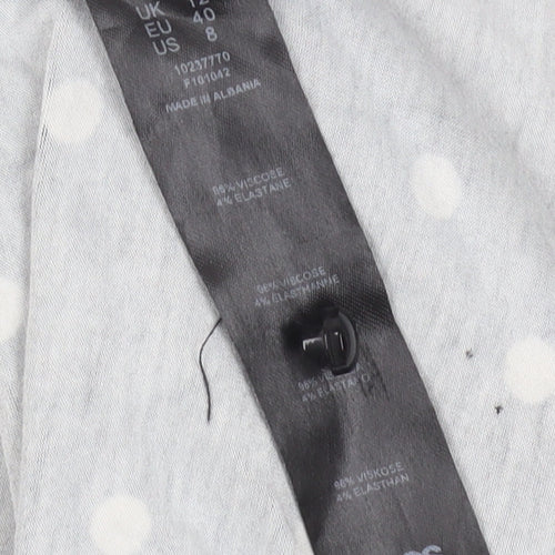 ASOS DESIGN Women's Black Polka Dot Dress Size 12