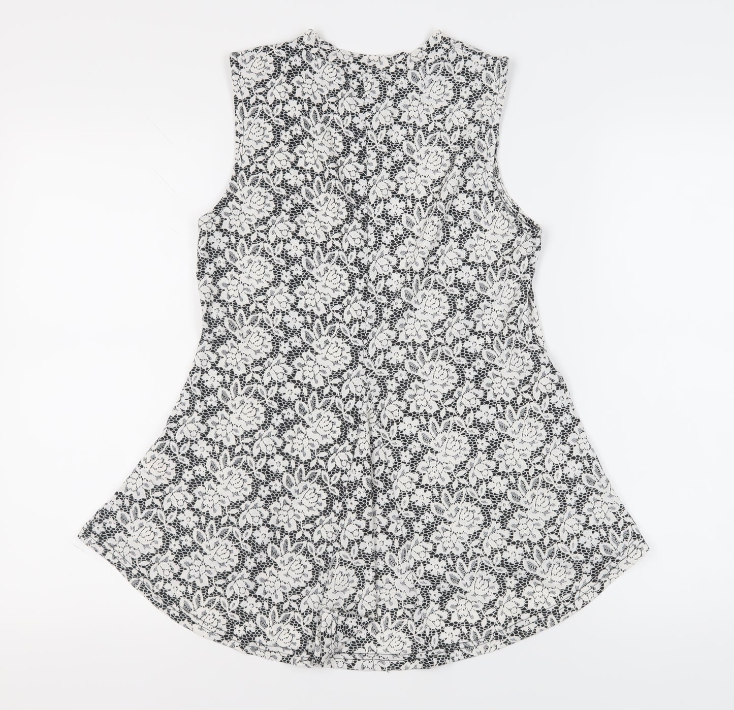 Apricot Women's Floral Lace Sleeveless Blouse, Size 10