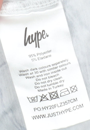 Hype Boys Black Graphic Print T-Shirt, Size 13 Years