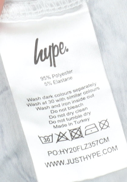Hype Boys Black Graphic Print T-Shirt, Size 13 Years