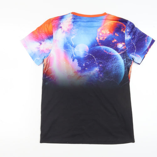 Hype Boys Multicoloured Space Graphic Print T-Shirt - Size 14