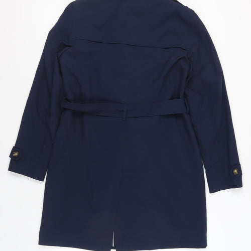 Marks and Spencer Women's Blue Trench Coat Size 12
