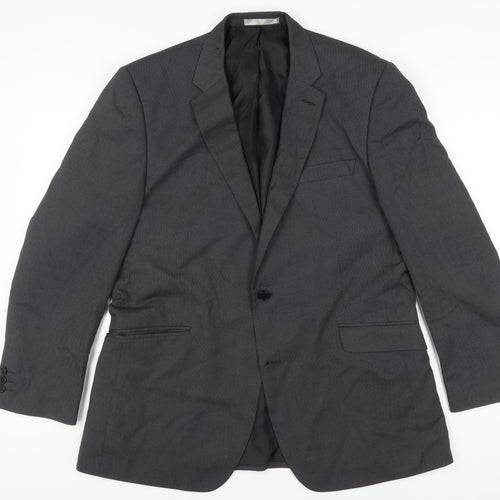 Burton Men's Grey Blazer Jacket 44R Regular Fit