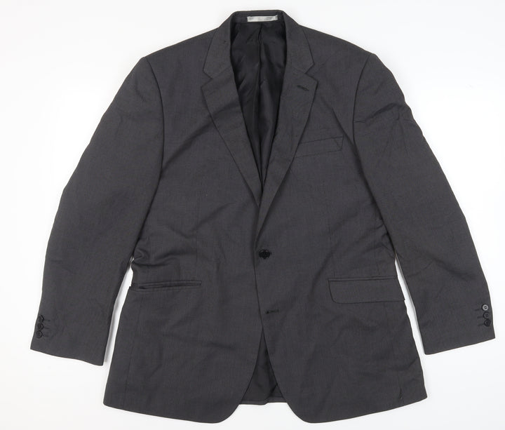 Burton Men's Grey Blazer Jacket 44R Regular Fit