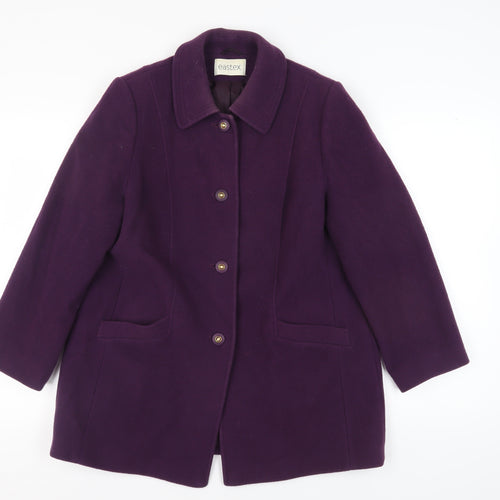 Eastex Women's Purple Wool Overcoat, Size 10