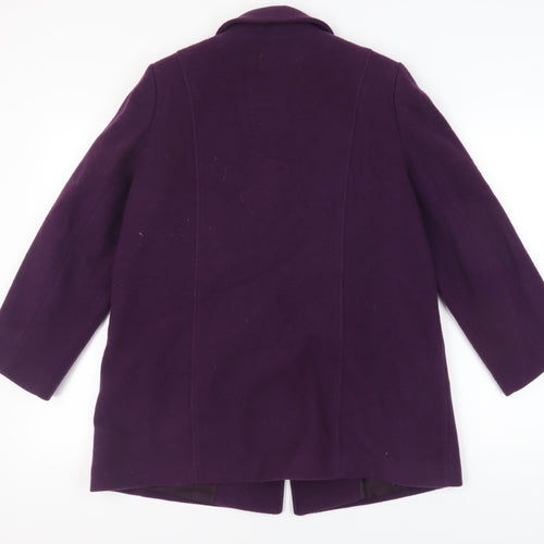 Eastex Women's Purple Wool Overcoat, Size 10