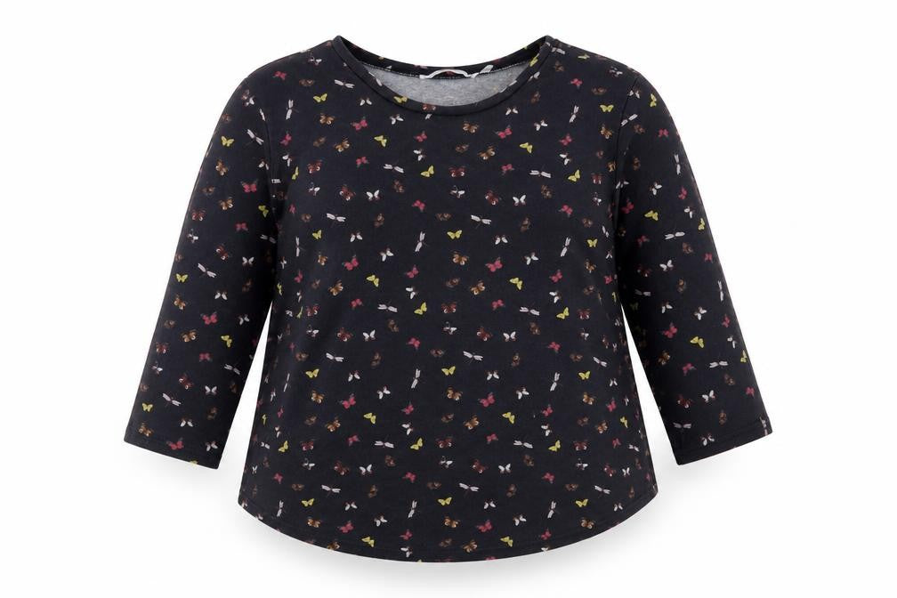 Front view of Pebble Bay Women's Multicoloured Animal Print Top