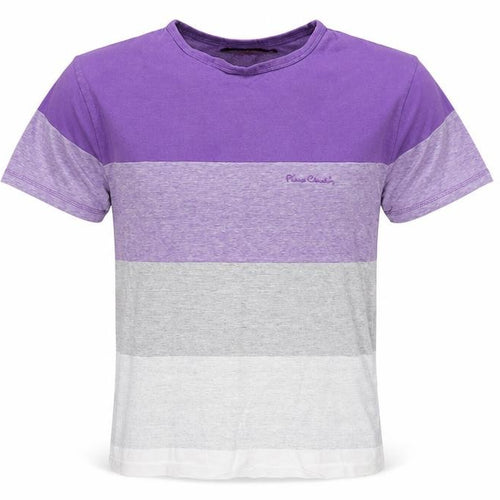 Pierre Cardin Men's Purple Colourblock T-Shirt, Size S