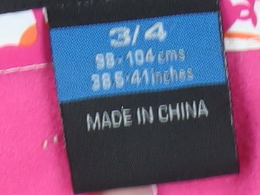 Trespass Girls Multicoloured Rain Coat 3-4 Years Waterproof