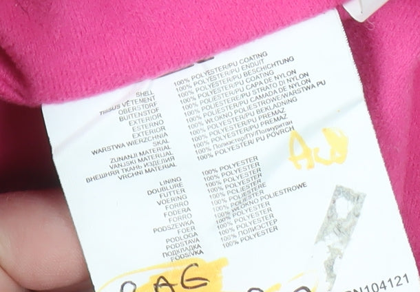 Trespass Girls Multicoloured Rain Coat 3-4 Years Waterproof