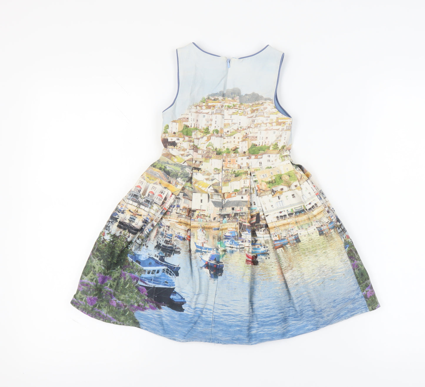 Next Girls Multicoloured Skater Dress Size 5 Years
