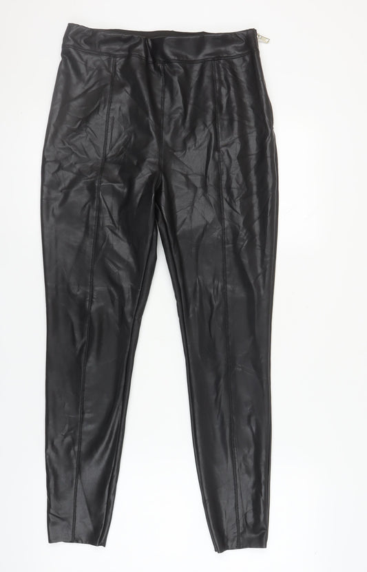 River Island Women's Black Leggings UK 12