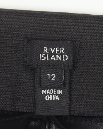River Island Women's Black Leggings UK 12