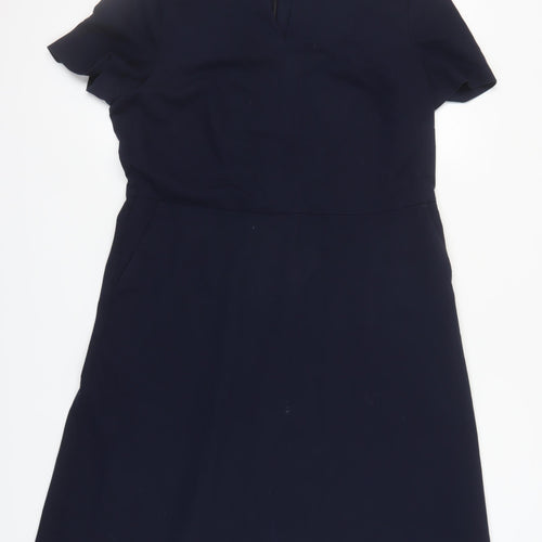 Next Tailoring Women's Navy Dress Size 16 A-Line