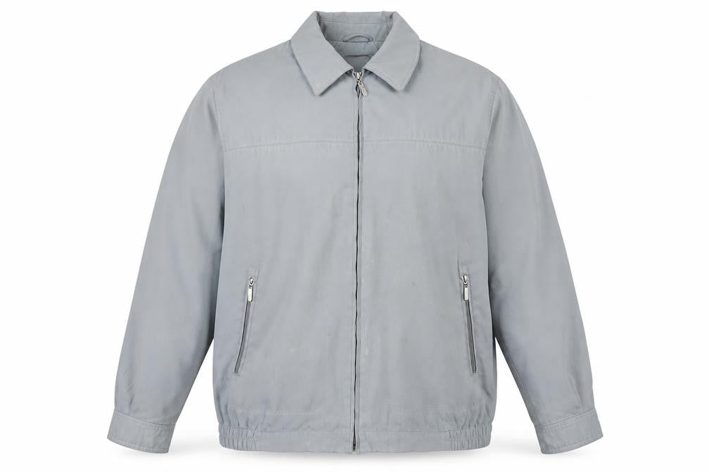 Front view of Bosideng Men's Grey Basic Jacket -, size L